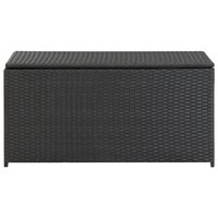 Tuinbox 100x50x50 cm poly rattan zwart 2