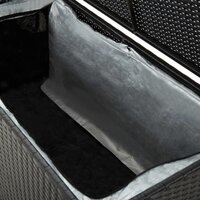 Tuinbox 100x50x50 cm poly rattan zwart 5