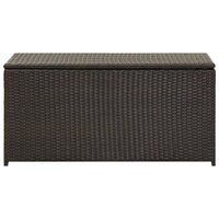 Tuinbox 100x50x50 cm poly rattan bruin 2