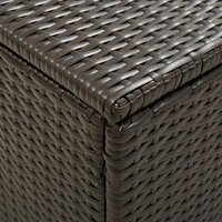 Tuinbox 100x50x50 cm poly rattan bruin 7