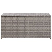 Tuinbox 100x50x50 cm poly rattan grijs 3