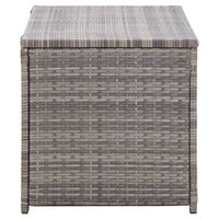 Tuinbox 100x50x50 cm poly rattan grijs 4
