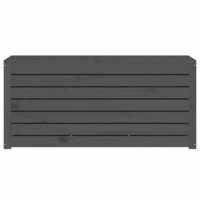 Tuinbox 101x50,5x46,5 cm massief grenenhout grijs 5