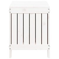 Tuinbox 76x42,5x54 cm massief grenenhout wit 7