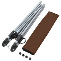 Hangmat met inklapbare standaard bruin 9