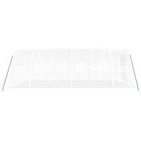 Tuinkas met stalen frame 18 m&sup2; 6x3x2 m wit 5