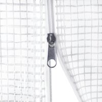 Tuinkas met stalen frame 24 m&sup2; 8x3x2 m wit 7