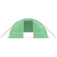 Tuinkas met stalen frame 16 m&sup2; 4x4x2 m groen 4