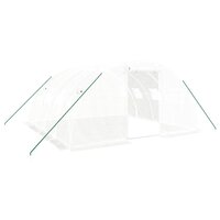 Tuinkas met stalen frame 16 m&sup2; 4x4x2 m wit 2