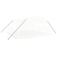 Tuinkas met stalen frame 16 m&sup2; 4x4x2 m wit 3