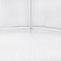 Tuinkas met stalen frame 24 m&sup2; 6x4x2 m wit 9