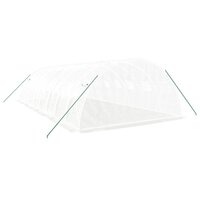 Tuinkas met stalen frame 32 m&sup2; 8x4x2 m wit 6