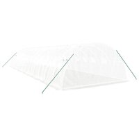 Tuinkas met stalen frame 48 m&sup2; 12x4x2 m wit 6