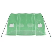 Tuinkas met stalen frame 24 m&sup2; 6x4x2,85 m groen 5