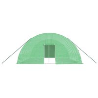 Tuinkas met stalen frame 36 m&sup2; 6x6x2,85 m groen 4