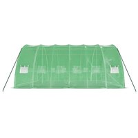 Tuinkas met stalen frame 36 m&sup2; 6x6x2,85 m groen 5