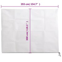 Plantenhoes met ritssluiting 70 g/m&sup2; 3,93x3 m 9