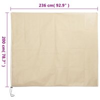 Plantenhoes met ritssluiting 70 g/m&sup2; 2,36x2 m 9