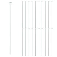 Plantenstaken 20 st 91 cm staal donkergroen 3