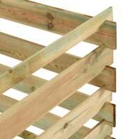 Tuincompostbak gelat 120x120x70 cm ge&iuml;mpregneerd grenenhout 4