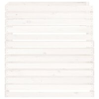Compostbak 100x100x102 cm massief grenenhout wit 6