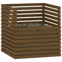 Compostbak 100x100x102 cm massief grenenhout honingbruin 4