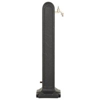 Waterzuil met kraan steen-look antracietkleurig 4