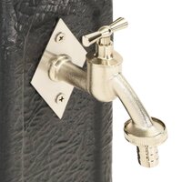 Waterzuil met kraan steen-look antracietkleurig 5