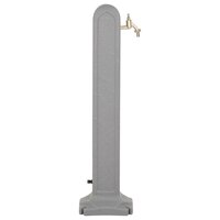 Waterzuil met kraan steen-look lichtgrijs 4