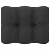 Tuinmiddenbank met antracietkleurige kussens massief grenenhout 8