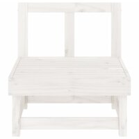 Tuinmiddenbank massief grenenhout wit 3