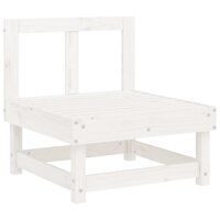 Middenbank met kussens massief grenenhout wit 6