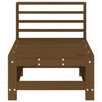 Tuinmiddenbank massief grenenhout honingbruin 3