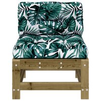 Middenbank met kussens ge&iuml;mpregneerd grenenhout 3