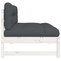 Middenbank 120x80 cm massief grenenhout wit 5