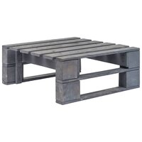 Tuinhocker pallet ge&iuml;mpregneerd grenenhout grijs 2