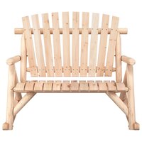 Schommelbank 2-zits 123x96x102 cm massief vurenhout 3