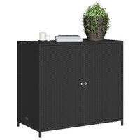 Tuinkast 83x45x76 cm poly rattan zwart 4