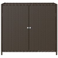 Tuinkast 83x45x76 cm poly rattan bruin 7
