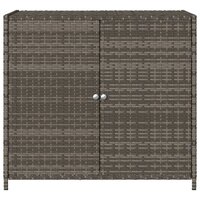 Tuinkast 83x45x76 cm poly rattan grijs 7