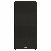 Tuinkast 50x55x115 cm poly rattan zwart 8