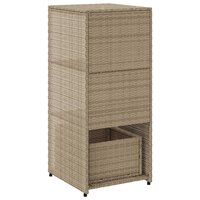 Tuinkast 50x55x115 cm poly rattan beige 9