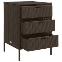 Tuinkast 55x59x80 cm poly rattan bruin 6