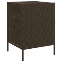 Tuinkast 55x59x80 cm poly rattan bruin 9