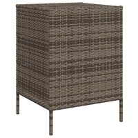 Tuinkast 55x59x80 cm poly rattan grijs 9