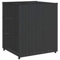 Tuinkast 55x59x69 cm poly rattan zwart 9
