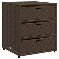 Tuinkast 55x59x69 cm poly rattan bruin 2