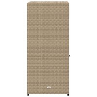 Tuinkast 55x55x111 cm poly rattan beige 8
