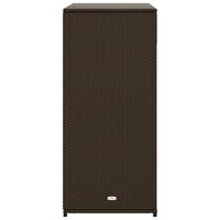 Tuinkast 105x55x113 cm poly rattan bruin 8