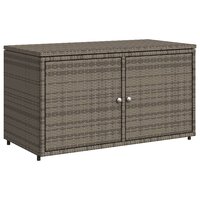 Tuinkast 110x55x60,5 cm poly rattan grijs 2
